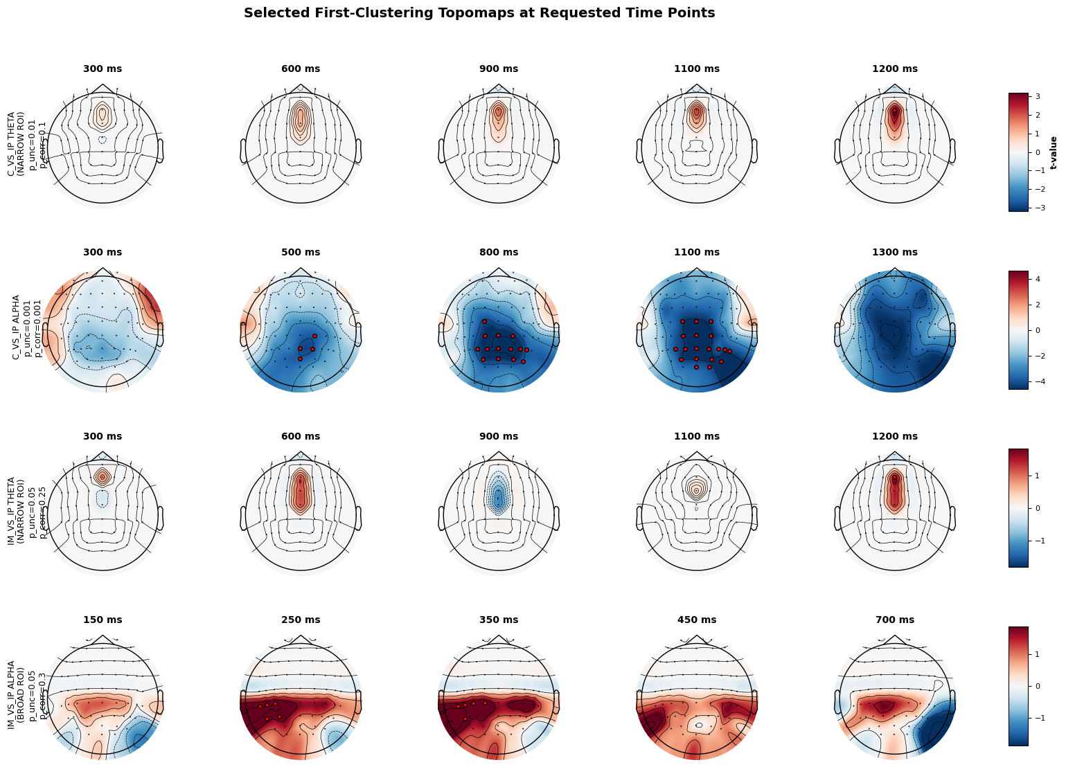 Spatiotemporal Cluster Topomaps