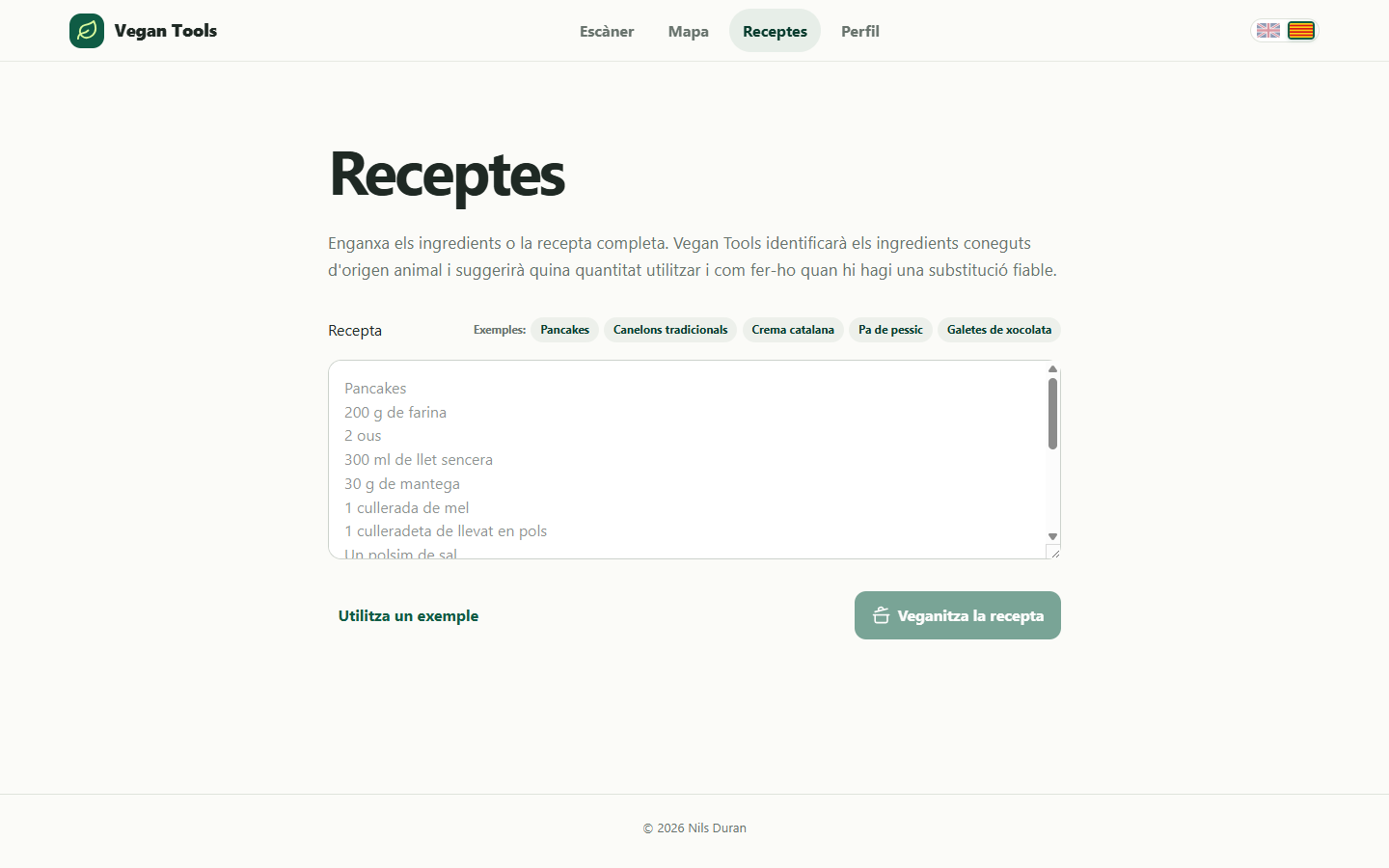 Recipe Transformation Suite